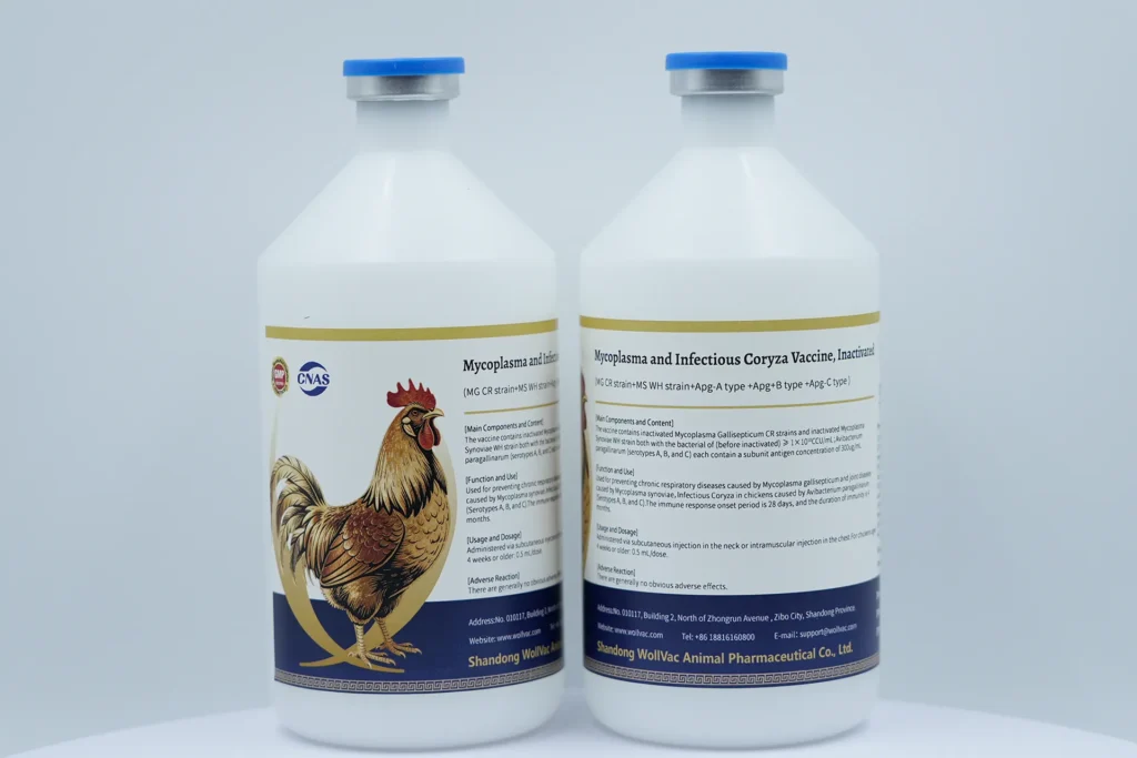 Mycoplasma and Infectious Coryza Vaccine, Inactivated (MG CR strain+MS WH strain+Apg-A type +Apg+B type +Apg-C type )