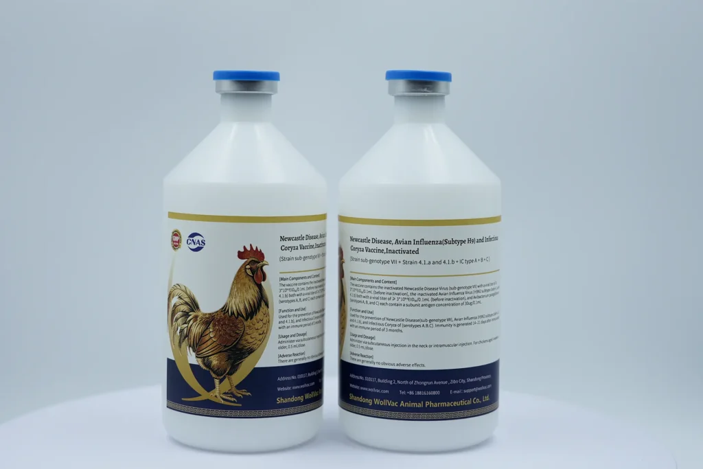 Newcastle Disease, Avian Influenza(Subtype H9) And Infections Coryza Vaccine,Inactivated(Strain Sub-genotype VIl + Strain 4.1.a And 4.1.b + IC type A+B+C)
